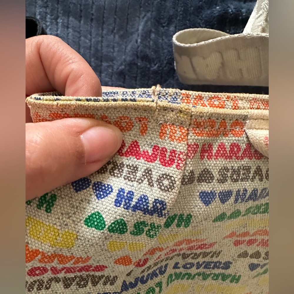 Harajuku Lovers Rainbow Letters Tote Bag. - Picture 12 of 14